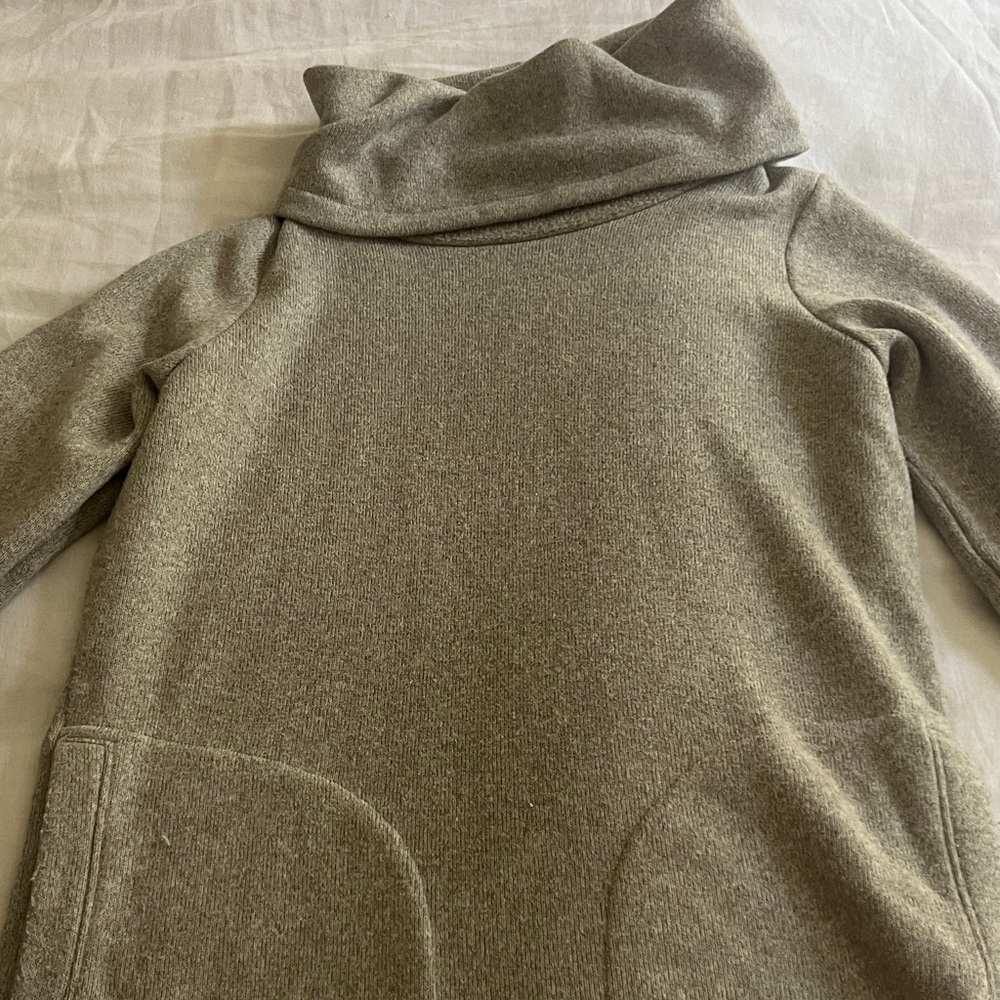 Ll bean Cozy Gray Cowl Neck Sweater